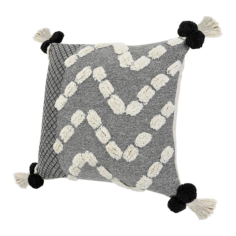 LR Home Zara Textured Square Throw Pillow