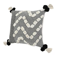 LR Home Zara Textured Square Throw Pillow