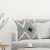 LR Home Dan Geometric Square Throw Pillow