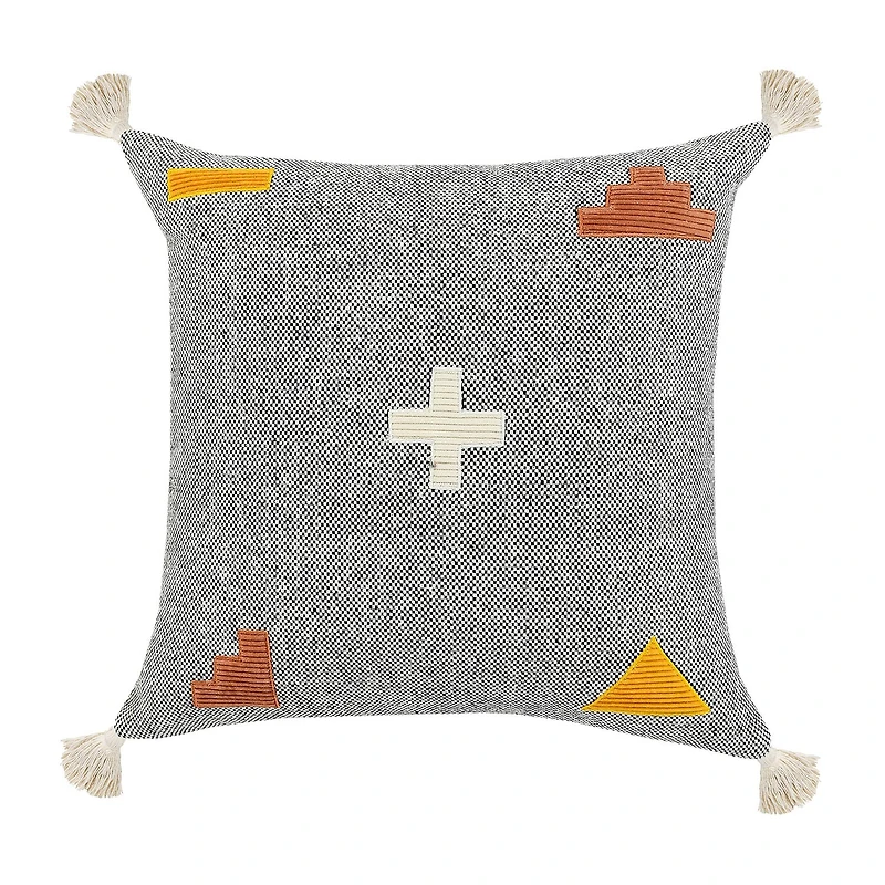 LR Home Sin Geometric Square Throw Pillow