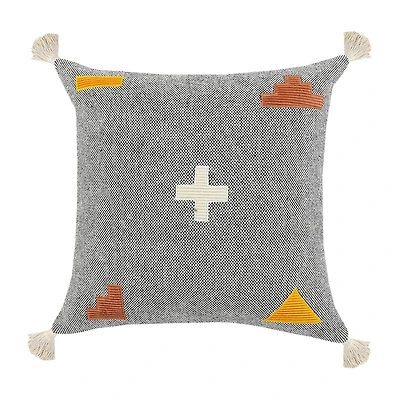 LR Home Sin Geometric Square Throw Pillow
