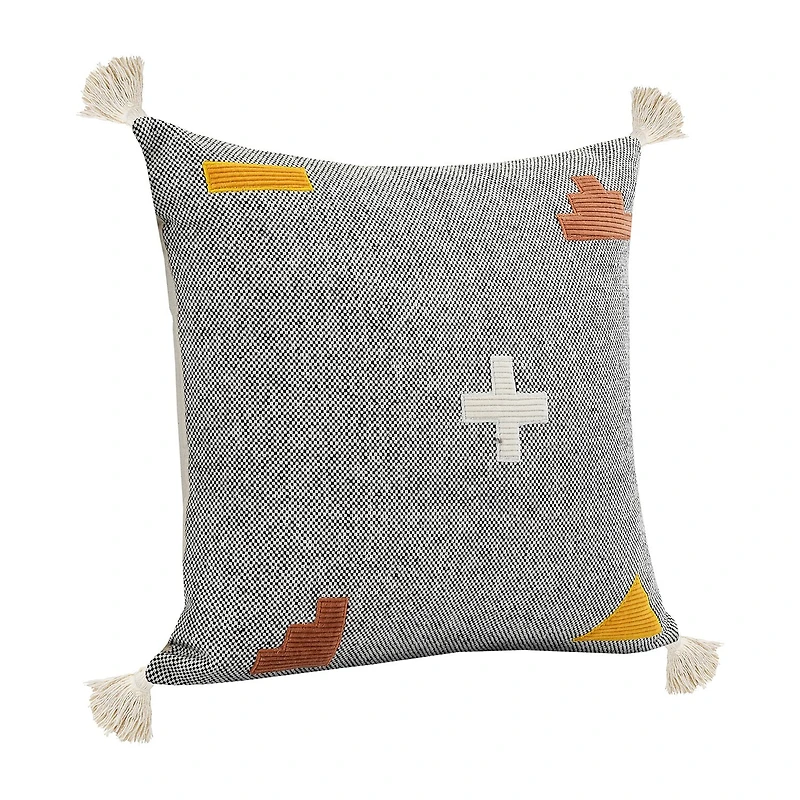 LR Home Sin Geometric Square Throw Pillow