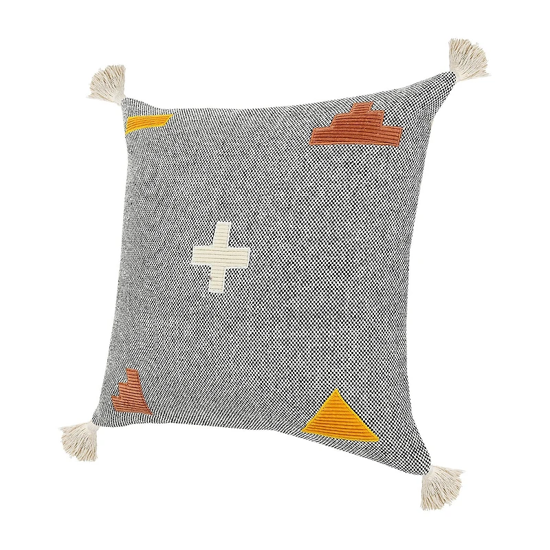 LR Home Sin Geometric Square Throw Pillow