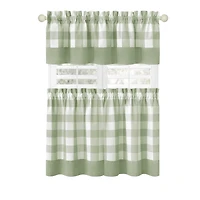 Achim Hunter 3-pc. Rod Pocket Window Tier