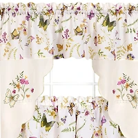 Achim Enchanted 3-pc. Rod Pocket Kitchen Curtains & Drapes Window Set