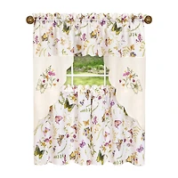 Achim Enchanted 3-pc. Rod Pocket Kitchen Curtains & Drapes Window Set