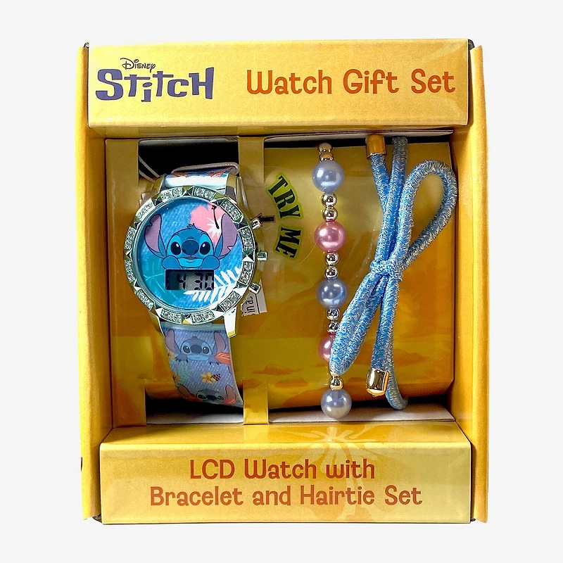 Disney Collection Lilo & Stitch Girls Blue Strap Watch Las40024jc