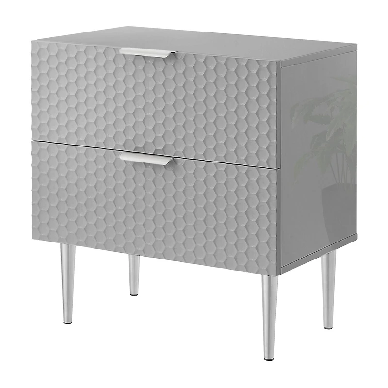 Zeynep 2-Drawer Nightstand