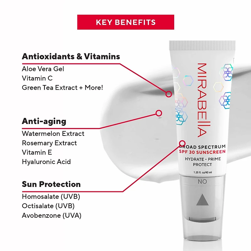 Mirabella Hydrate Prime Protect Broad Spectrum SPF 30