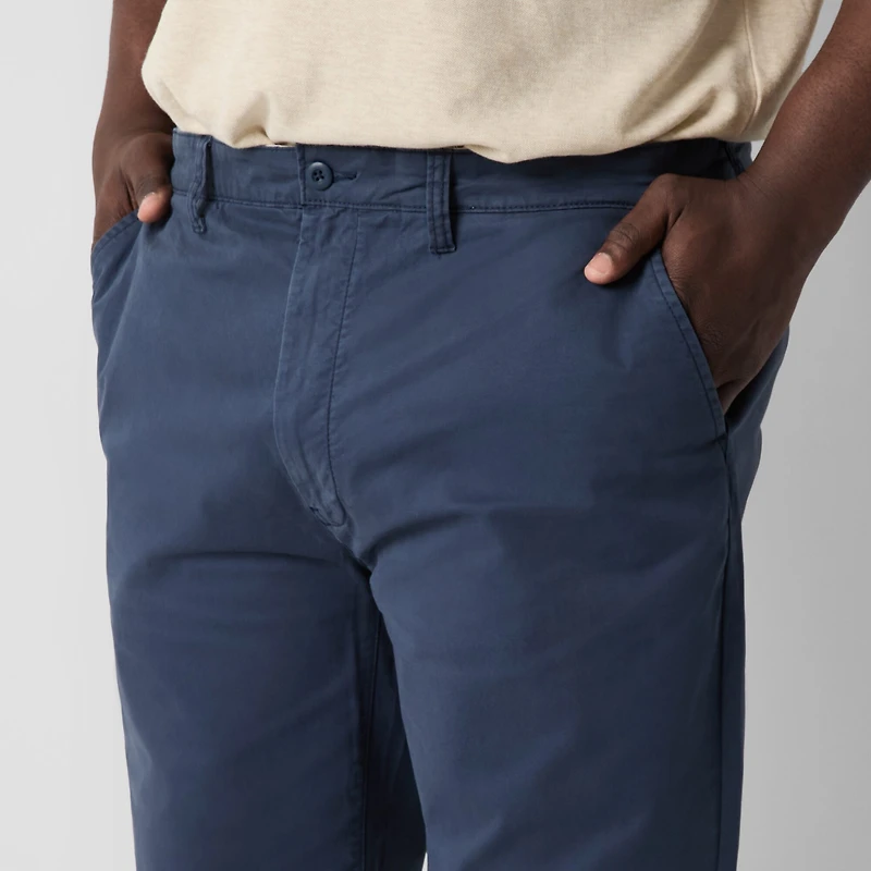 mutual weave Standard Chino Mens Relaxed Fit Big and Tall Flat Front Pant