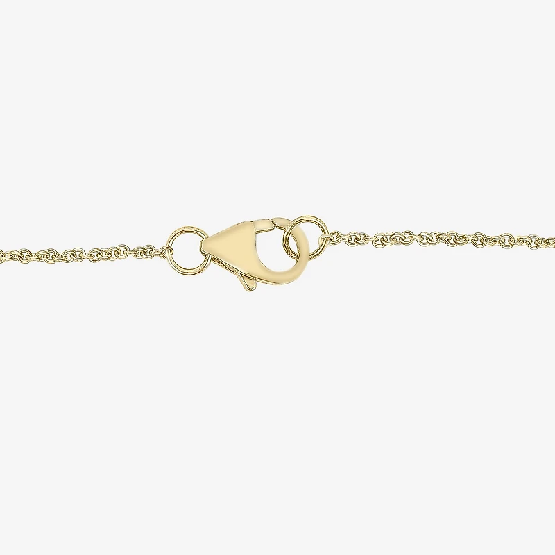 Floating Diamonds (F / Vs2) Womens 14K Gold 24 Inch Cable Chain Necklace