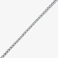 (F / Si2) Womens 1 1/10 CT. T.W.  Lab Grown White Diamond Sterling Silver 8 Inch Tennis Bracelet