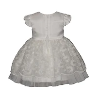 Bonnie Jean Toddler Girls Short Sleeve Cap A-Line Dress