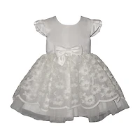 Bonnie Jean Toddler Girls Short Sleeve Cap A-Line Dress