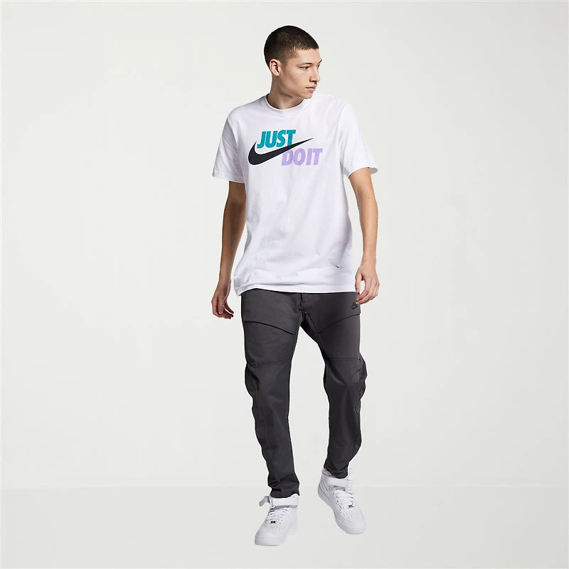 Nike Just Do It Mens Crew Neck Short Sleeve Classic Fit Big and Tall Graphic T-Shirt