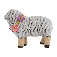 Northlight 8" Sheep Wearing Flower Necklace Easter Tabletop Decor