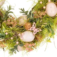 Northlight 13" Easter Eggs With Butterflies Artificial Wreath