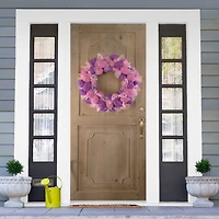 Northlight 20" Glittered Egg With Mesh Ribbons Wreath