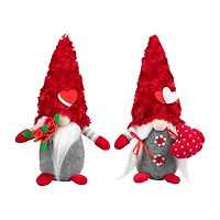 Northlight 12" Fuzzy Hat Valentines Day Gnome