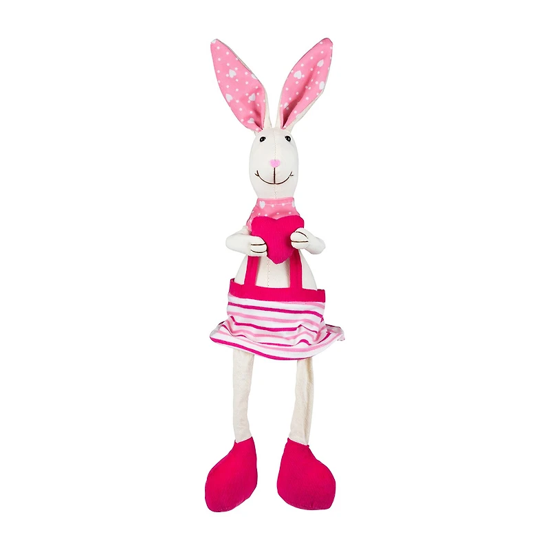 Northlight 17" Sitting Girl Rabbit With Dangling Legs Easter Tabletop Decor