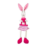 Northlight 17" Sitting Girl Rabbit With Dangling Legs Easter Tabletop Decor