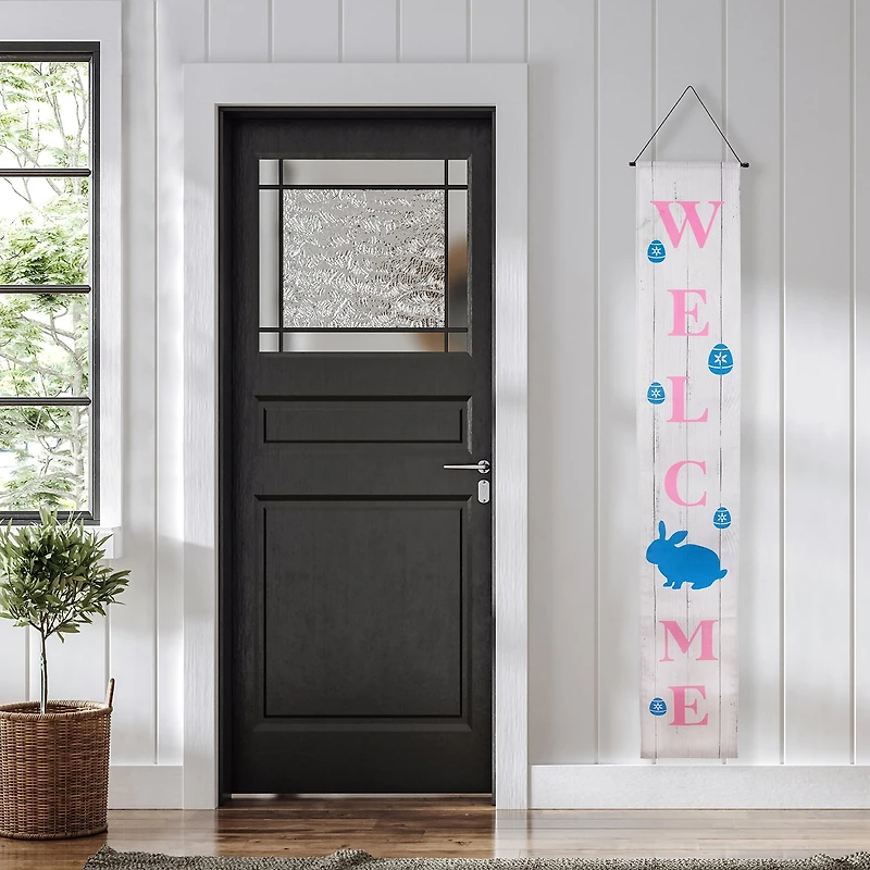 Northlight 71" Welcome And Happy Outdoor Banner
