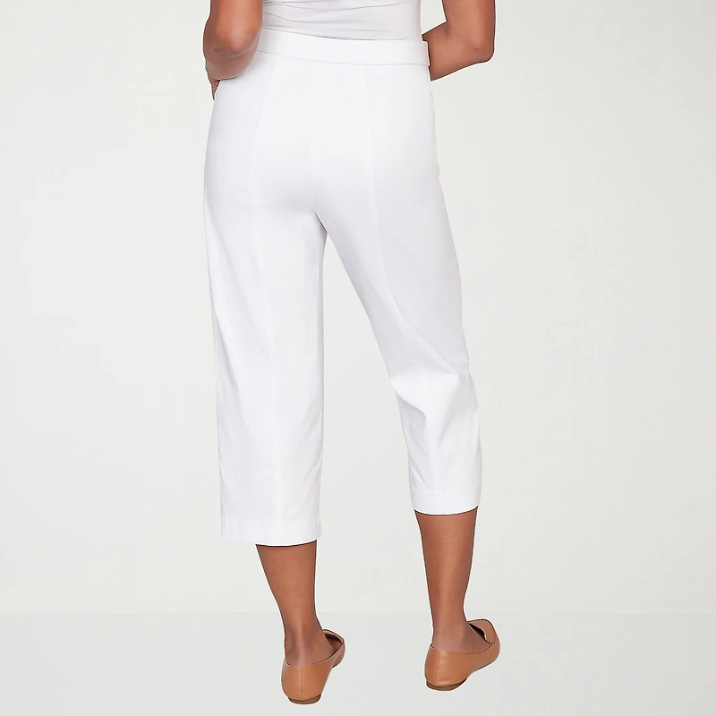 Alfred Dunner Womens Straight Capri Pant