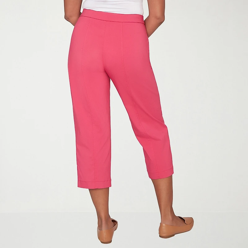 Alfred Dunner Womens Straight Capri Pant
