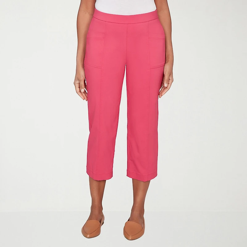 Alfred Dunner Womens Straight Capri Pant