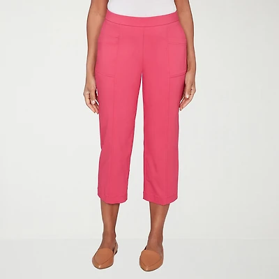 Alfred Dunner Womens Straight Capri Pant