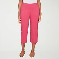 Alfred Dunner Womens Straight Capri Pant