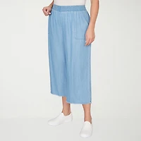 Alfred Dunner Beachcomber Womens Plus Straight Ankle Pant
