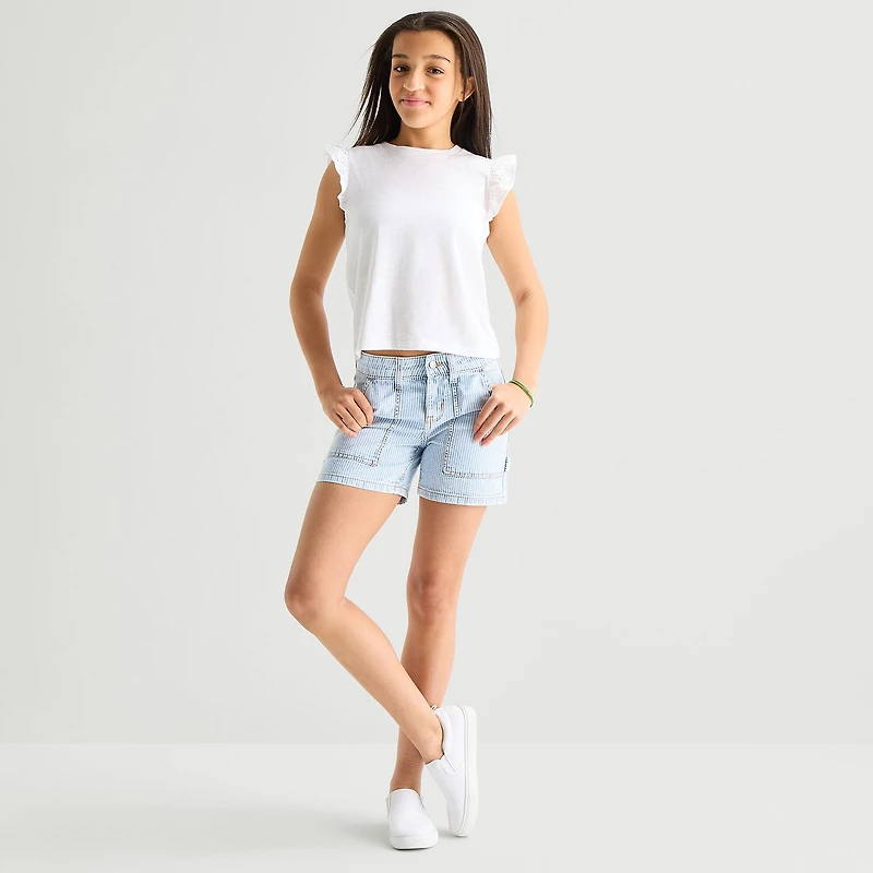Thereabouts Little & Big Kid Girls Denim Short