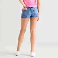 Thereabouts Little & Big Kid Girls Adjustable Waist Low Rise Denim Short