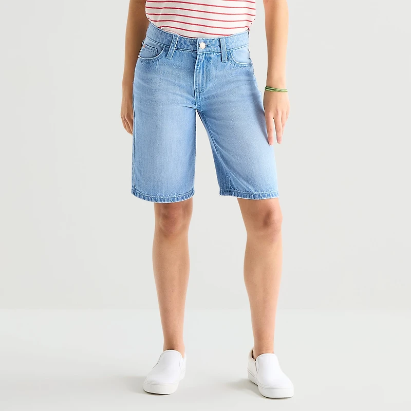 Thereabouts Little & Big Kid Girls Adjustable Waist Denim Short