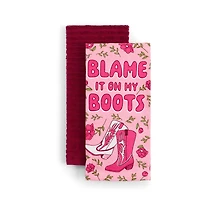Layerings Summer Boots 2-pc. Kitchen Towel Set