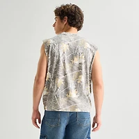 Arizona Mens Crew Neck Sleeveless Muscle T-Shirt
