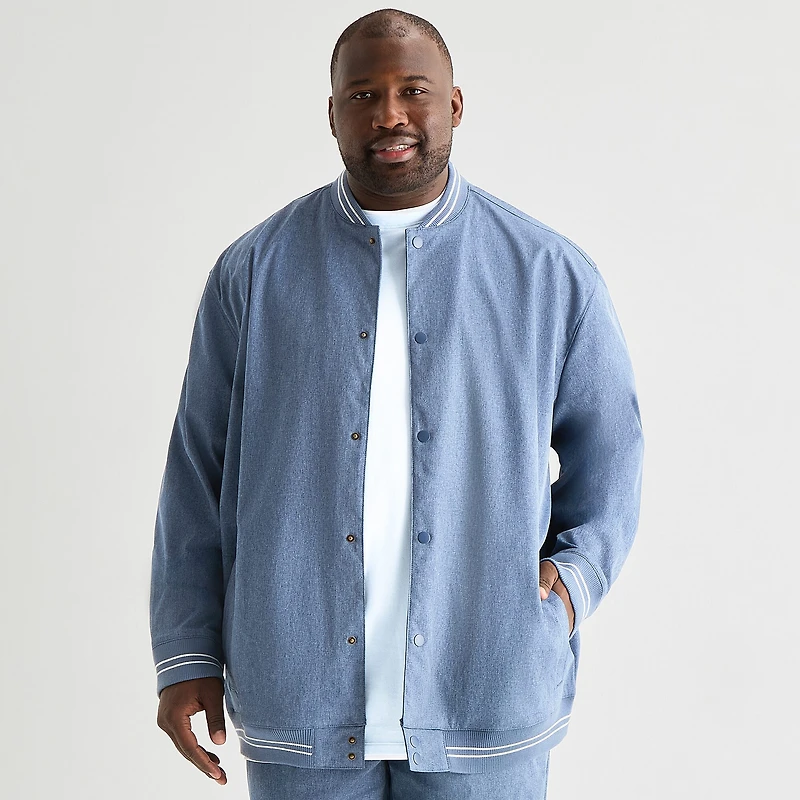 Shaquille O'Neal XLG™ Mens Lightweight Big and Tall Bomber Jacket