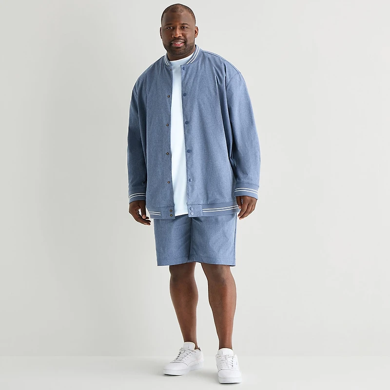Shaquille O'Neal XLG™ Mens Lightweight Big and Tall Bomber Jacket