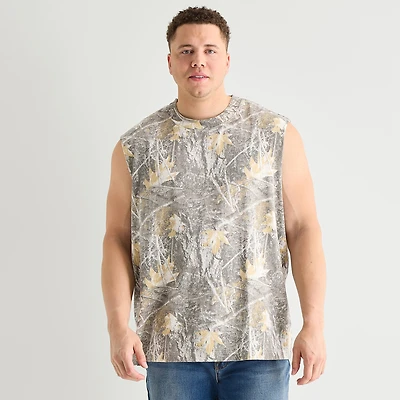 Arizona Mens Crew Neck Sleeveless Big and Tall Muscle T-Shirt