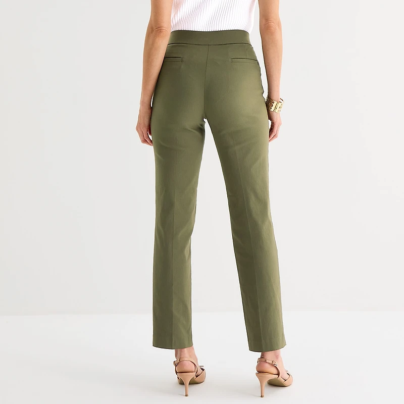 Liz Claiborne Lisa Womens Tall Straight Pull-On Pant