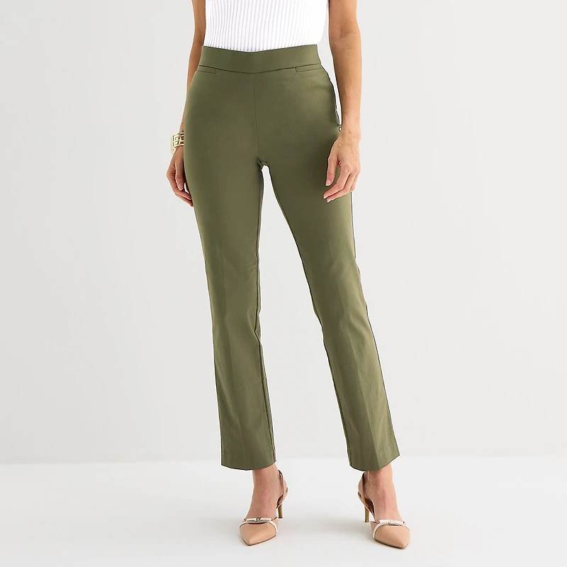 Liz Claiborne Lisa Womens Tall Straight Pull-On Pant