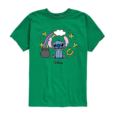 Disney Collection Little & Big Kid Boys Crew Neck Short Sleeve Regular Fit Graphic T-Shirt