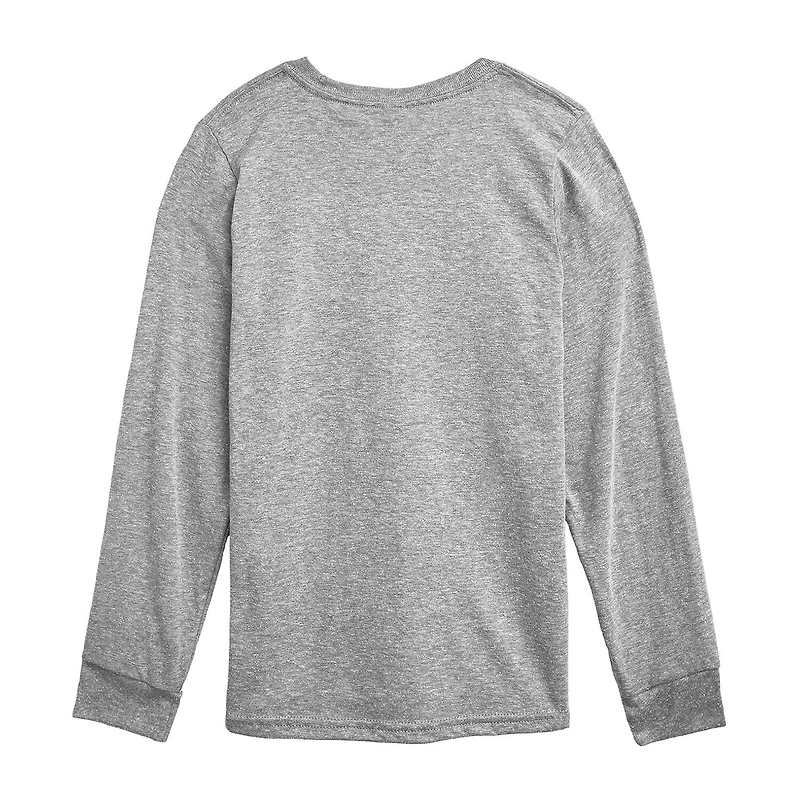 Disney Collection Little & Big Kid Boys Crew Neck Long Sleeve Regular Fit Graphic T-Shirt