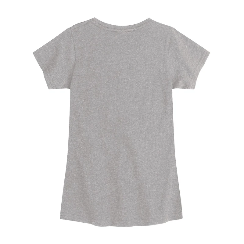 Disney Collection Little & Big Kid Girls Crew Neck Short Sleeve Regular Fit Graphic T-Shirt