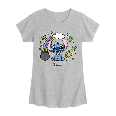Disney Collection Little & Big Kid Girls Crew Neck Short Sleeve Regular Fit Graphic T-Shirt