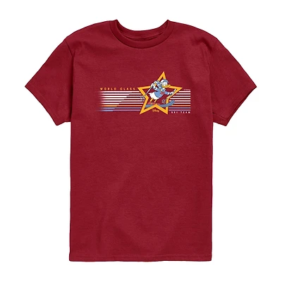 Disney Collection Little & Big Kid Boys Crew Neck Short Sleeve Regular Fit Donald Duck Graphic T-Shirt
