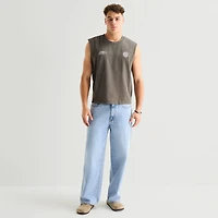 Arizona Mens Crew Neck Sleeveless Muscle T-Shirt