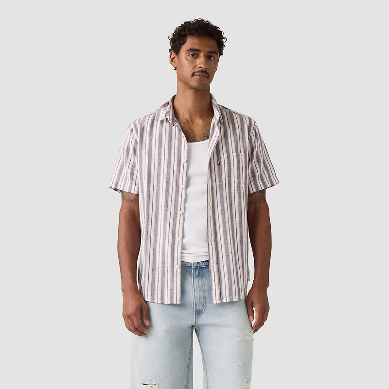 Levi's® Mens Short Sleeve Regular Fit Button-Down Shirt