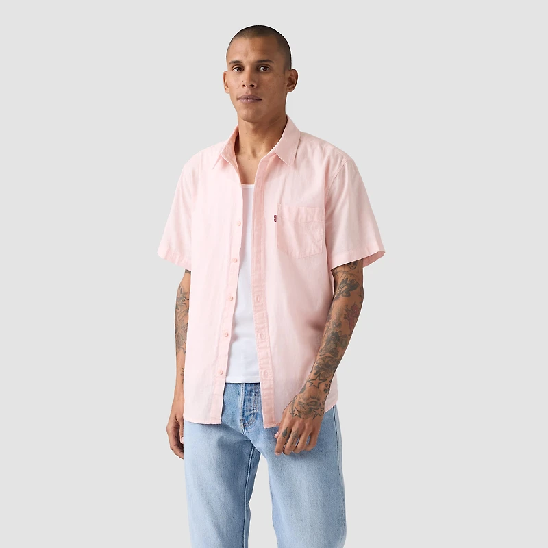 Levi's® Mens Short Sleeve Regular Fit Button-Down Shirt